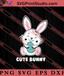 Cute Bunny Funny Family Easter SVG, Easter's Day SVG, Cute SVG, Eggs SVG EPS DXF PNG Cricut File Instant Download