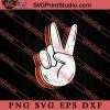 Hippie Peace Hand Sign Tie SVG, Peace Hippie SVG, Hippie SVG EPS DXF PNG Cricut File Instant Download