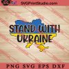 Stand With Ukraine Ukraine Flag SVG, Ukraine Flag SVG, Support Ukraine SVG, Anti War SVG PNG EPS DXF Silhouette Cut Files