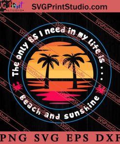Beach Sunshine Tropical Summer SVG, Hello Summer SVG, Summer SVG EPS DXF PNG Cricut File Instant Download