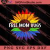 Free Mom Hugs LGBT Daisy SVG, LGBT Pride SVG, Be Kind SVG
