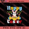Happy Easter Egg Bunny SVG, Easter's Day SVG, Cute SVG, Eggs SVG EPS DXF PNG Cricut File Instant Download