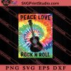 Retro 80s Hippie Peace Love SVG, Peace Hippie SVG, Hippie SVG EPS DXF PNG Cricut File Instant Download