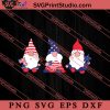 Patriotic Gnomes SVG, 4th of July SVG, Independence Day SVG PNG EPS DXF Silhouette Cut Files
