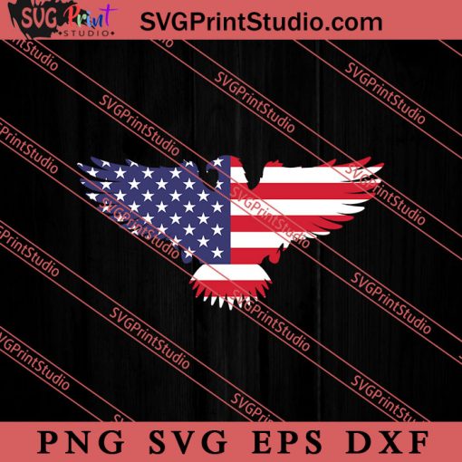American Flag Eagle SVG, 4th of July SVG, Independence Day SVG PNG EPS DXF Silhouette Cut Files
