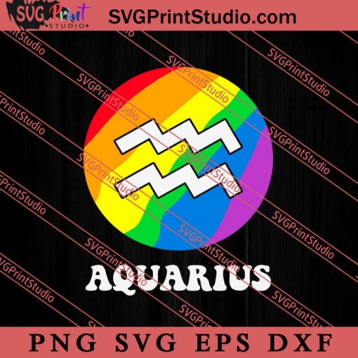 Aquarius LGBT LGBT Pride SVG, LGBTQ SVG, Gay SVG