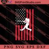 Baseball American Flag Batter SVG, 4th of July SVG, Independence Day SVG PNG EPS DXF Silhouette Cut Files
