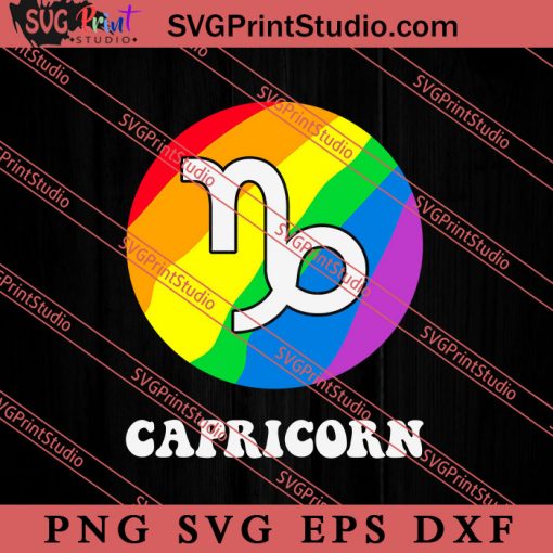 Capricorn LGBT LGBT Pride SVG, LGBTQ SVG, Gay SVG