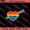 Hes Mine Couple Rainbow LGBT SVG, LGBTQ SVG, Gay SVG