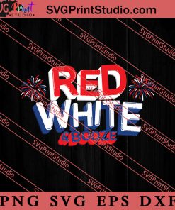 Red White And Booze SVG, 4th of July SVG, Independence Day SVG PNG EPS DXF Silhouette Cut Files