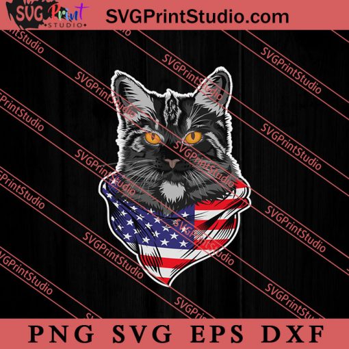 4th Of July Cat American SVG, Cat SVG, America SVG, 4th of July SVG