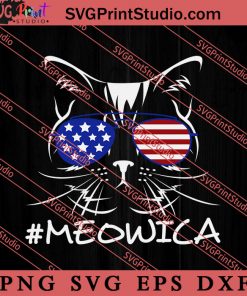 Meowica 4th of July Cat SVG, Cat SVG, America SVG, 4th of July SVG