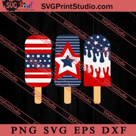 Popsicle Red White Blue American SVG, 4th of July SVG, America SVG