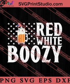 Red White Boozy SVG, America SVG, 4th of July SVG