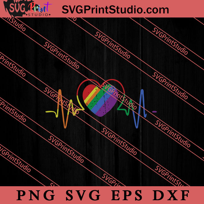 Heart Lgbt Svg Lgbtq Svg Gay Svg Digital Download Vector Cut 7291