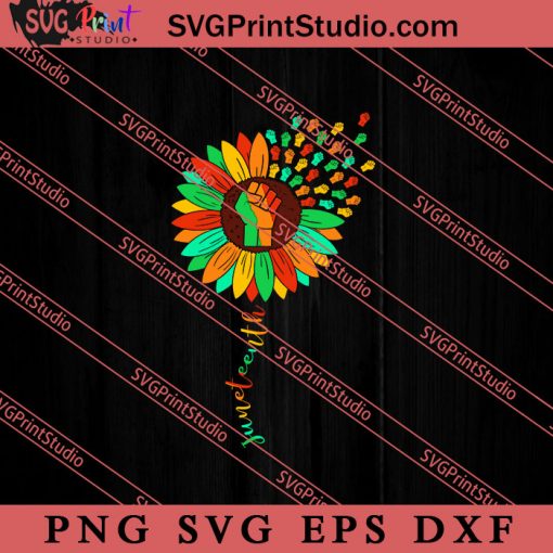 Juneteenth Sunflower SVG, Juneteenth SVG, African SVG, Black Lives Matter SVG
