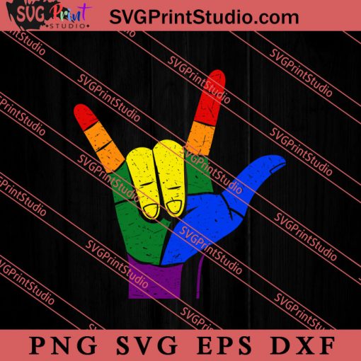 LGBTQ Hand SVG, LGBT Pride SVG, Be Kind SVG