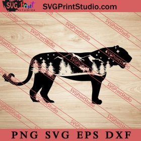 Nature Panther SVG, Nature SVG, Forest SVG PNG EPS DXF