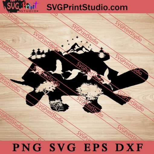 Nature Turtle SVG, Nature SVG, Forest SVG PNG EPS DXF Silhouette Cut Files