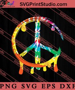 Peace Sign 60s 70s Retro SVG, Peace Hippie SVG, Hippie SVG