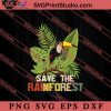 Retro Style Save The Rainforest SVG, Save The Earth SVG, Earth Day SVG