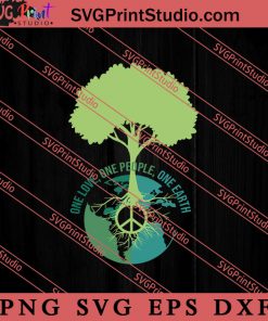 World Peace Sign Tree Earth SVG, Peace Hippie SVG, Hippie SVG