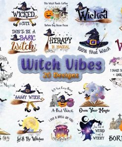 Happy Halloween PNG Bundle 20 design, Boo PNG, Cat PNG, Witch PNG