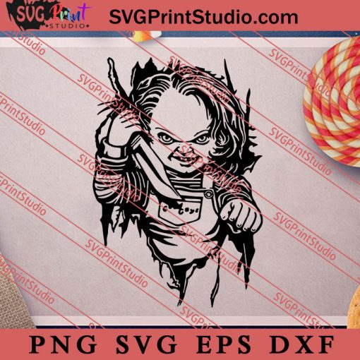Chucky SVG, Horror SVG, Halloween SVG Cut files SVG DXF PNG EPS