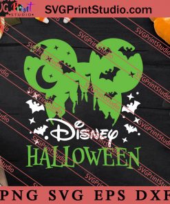 Disney Halloween SVG, Halloween Mouse Head SVG, Mickey Halloween Castle Shirt SVG