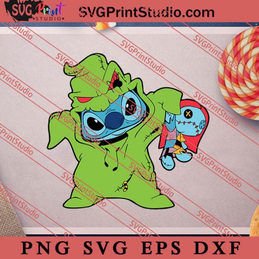 Oogie Boogie Stitch Halloween SVG, Stitch SVG, Oogie Boogie Stitch Horror Halloween SVG