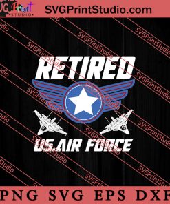 Vintage Retired US Air Force SVG, Military SVG, Veteran SVG