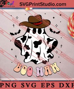 Western Ghost Svg, Boo Haw Svg, Cowboy Ghost Svg, Halloween Cowgirl svg