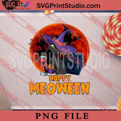 Black Cat Witch Drink Wine Happy Halloween PNG, Cat PNG, Happy Halloween PNG Digital Download