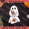 Ghost Floral SVG, Ghost SVG, Floral Flower SVG EPS DXF PNG Digital Download