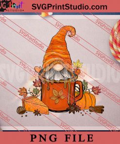 Gnome Halloween PNG, Happy Halloween PNG, Coffee PNG Digital Download