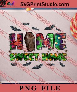 Halloween Home Sweet Home PNG, Halloween PNG, Witch PNG Digital Download