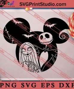 Jack And Sally SVG, The Nightmare Before Christmas SVG, Halloween SVG PNG DXF EPS Cut File Silhouette
