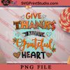 Thanks with Grateful heart Thanksgiving PNG, Thanksgiving PNG, Autumn Digital Download