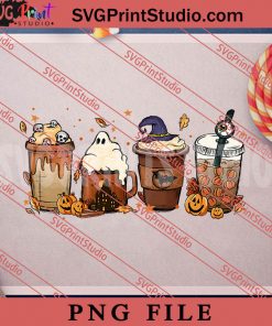 Coffee Halloween PNG, Happy Halloween PNG, Coffee Digital Download