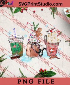 Christmas Coffee Latte PNG, Coffee PNG, Merry Christmas PNG Digital Download