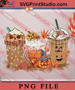 Halloween Coffee PNG, Witch PNG, Happy Halloween PNG Digital Download