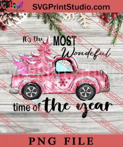 Its The Most Wonderful Time Of The Year PNG, Merry Christmas PNG, Santa Claus PNG Digital Download