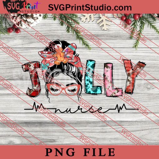 Jolly Nurse PNG, Merry Christmas PNG, Nurse PNG Digital Download