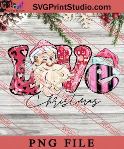 Love Christmas PNG, Merry Christmas PNG, Santa Claus PNG Digital Download