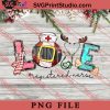 Love Registered Nurse PNG, Merry Christmas PNG, Nurse PNG Digital Download
