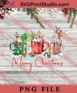 Merry Christmas Coffee PNG, Coffee PNG, Merry Christmas PNG Digital Download