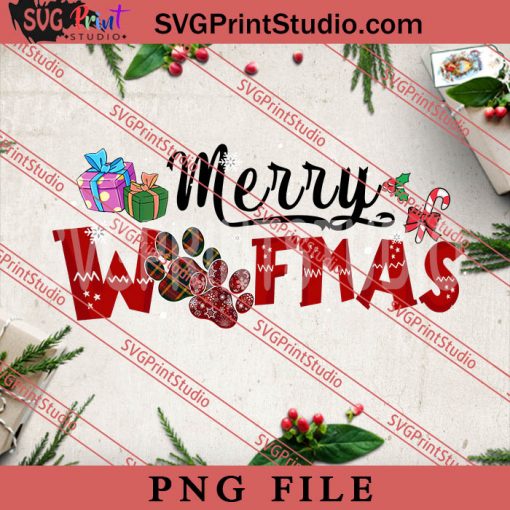 Merry Woofmas PNG, Merry Christmas PNG, Animals PNG Digital Download