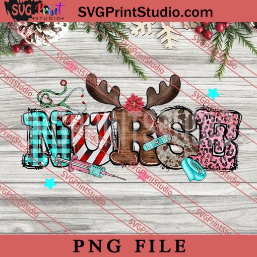 Nurse Christmas PNG, Merry Christmas PNG, Nurse PNG Digital Download