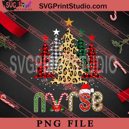 Nurse Christmas Tree PNG, Merry Christmas PNG, Nurse PNG Digital Download
