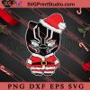 Black Panther Hat Santa Merry Christmas SVG, Merry Christmas SVG, Xmas SVG EPS DXF PNG Digital Download